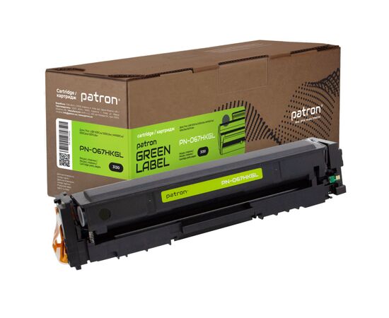 Картридж Patron Canon 067H Black Green Label (PN-067HKGL)