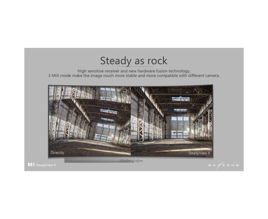 Видеоприемник (VRX) Skyzone SteadyView X 5.8GHz 56CH L, X Band (STVX5G), изображение 2 Видеоприемник (VRX) Skyzone SteadyView X 5.8GHz 56CH L, X Band (STVX5G), изображение 2
