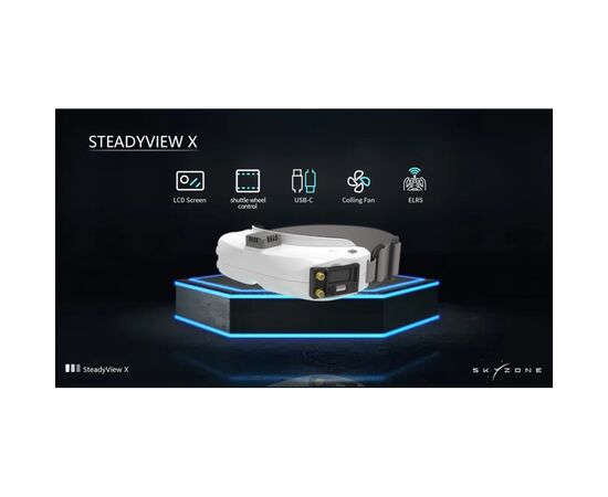 Видеоприемник (VRX) Skyzone SteadyView X 5.8GHz 56CH L, X Band (STVX5G), изображение 3 Видеоприемник (VRX) Skyzone SteadyView X 5.8GHz 56CH L, X Band (STVX5G), изображение 3