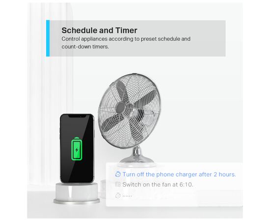 Умная розетка TP-Link Tapo P100 (2-pack) (Tapo P100(2-pack)), изображение 5 Умная розетка TP-Link Tapo P100 (2-pack) (Tapo P100(2-pack)), изображение 5