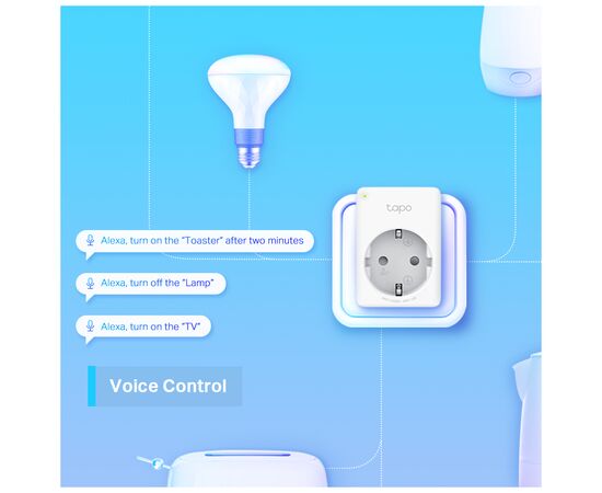 Умная розетка TP-Link Tapo P100 (2-pack) (Tapo P100(2-pack)), изображение 6 Умная розетка TP-Link Tapo P100 (2-pack) (Tapo P100(2-pack)), изображение 6