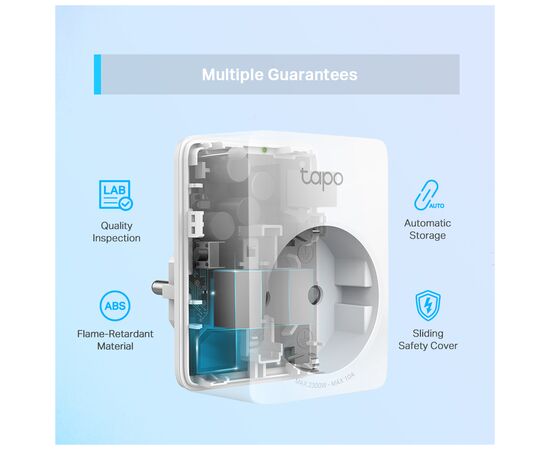 Умная розетка TP-Link Tapo P100 (2-pack) (Tapo P100(2-pack)), изображение 7 Умная розетка TP-Link Tapo P100 (2-pack) (Tapo P100(2-pack)), изображение 7