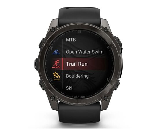 Смарт-часы Garmin fenix 8 51mm,AMOLED,Saph,CrbnGryTi/Blk,Blk/PebbleGryBnd (010-02905-21), изображение 7 Смарт-часы Garmin fenix 8 51mm,AMOLED,Saph,CrbnGryTi/Blk,Blk/PebbleGryBnd (010-02905-21), изображение 7