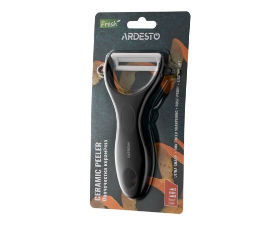 Овощечистка Ardesto Fresh, кераміка, пластик, чорний (AR8340B), изображение 4 Овощечистка Ardesto Fresh, кераміка, пластик, чорний (AR8340B), изображение 4