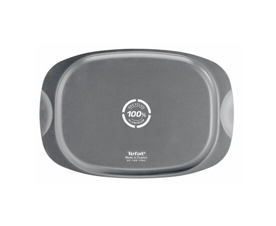 Форма для выпечки Tefal La Recyclee, овальна, з ручками, 24х36см, алюміній, чорний (J5701553), изображение 3 Форма для выпечки Tefal La Recyclee, овальна, з ручками, 24х36см, алюміній, чорний (J5701553), изображение 3