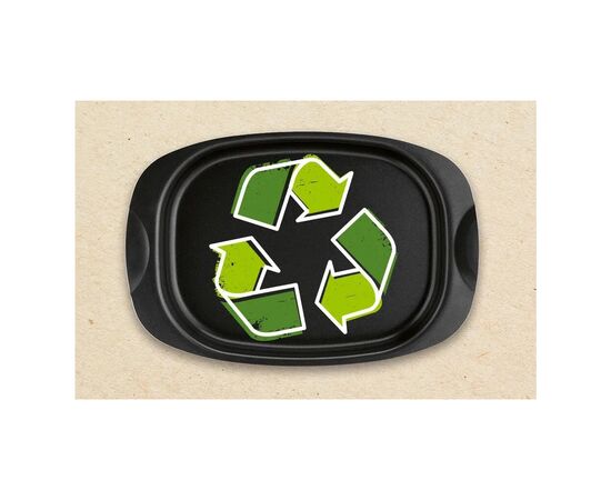 Форма для выпечки Tefal La Recyclee, овальна, з ручками, 24х36см, алюміній, чорний (J5701553), изображение 4 Форма для выпечки Tefal La Recyclee, овальна, з ручками, 24х36см, алюміній, чорний (J5701553), изображение 4