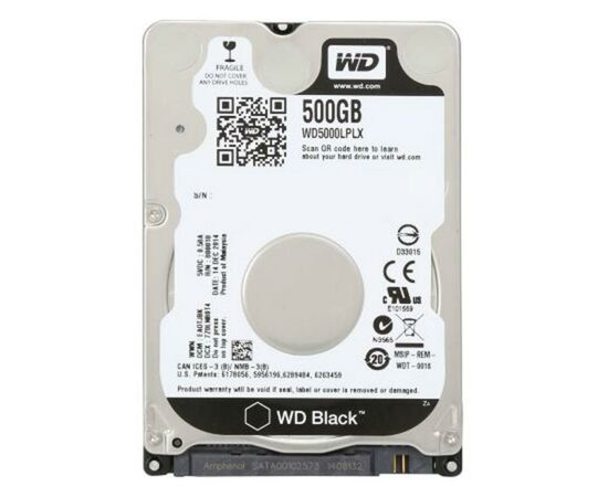 Жорсткий диск для ноутбука 2.5" 500GB WD (WD5000LPLX)