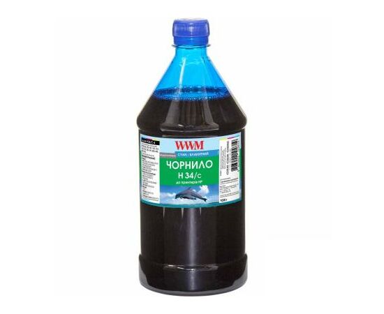 Чорнило WWM HP № 22/134/136 1000г Cyan (H34/C-4)