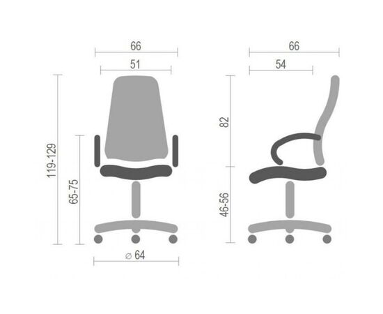Офісне крісло Аклас Дорос CH Tilt Серое (16109), зображення 6 Офісне крісло Аклас Дорос CH Tilt Серое (16109), зображення 6