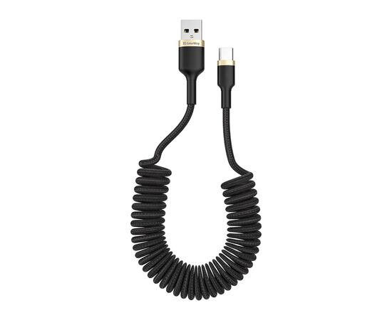 Дата кабель USB 2.0 AM to Type-C 0.3m PVC ColorWay (CW-CBUC059-BK)