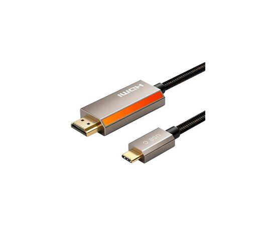 Кабель мультимедийный USB-C to HDMI 2.0m Cabletime (CA914258), изображение 2 Кабель мультимедийный USB-C to HDMI 2.0m Cabletime (CA914258), изображение 2