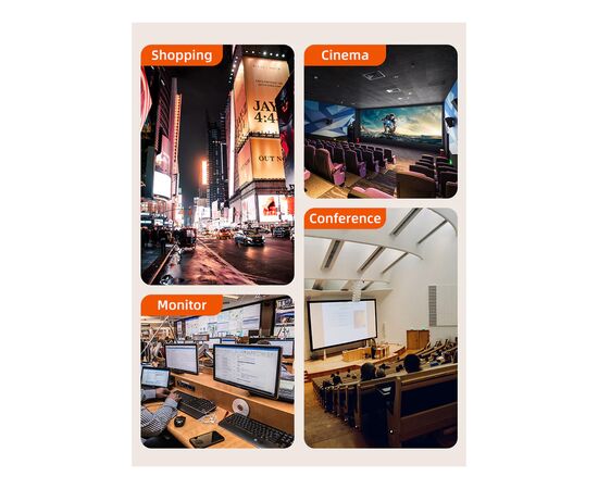 Кабель мультимедийный HDMI to HDMI 10.0m v2.1 Cabletime (CA914029), изображение 8 Кабель мультимедийный HDMI to HDMI 10.0m v2.1 Cabletime (CA914029), изображение 8