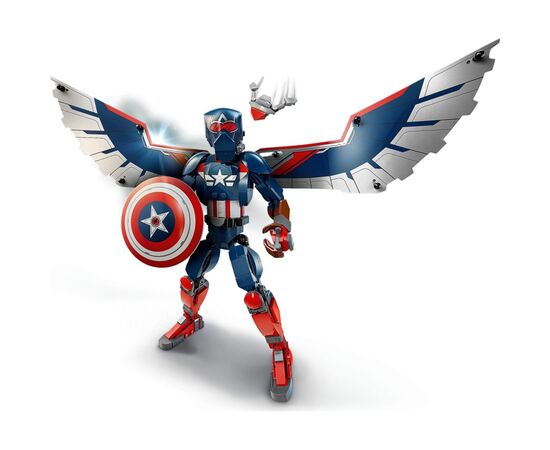 Конструктор LEGO Marvel Фигурка Сэм Уилсон Капитан Америка (76296), изображение 3 Конструктор LEGO Marvel Фигурка Сэм Уилсон Капитан Америка (76296), изображение 3