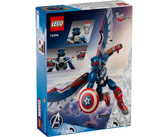 Конструктор LEGO Marvel Фигурка Сэм Уилсон Капитан Америка (76296), изображение 6 Конструктор LEGO Marvel Фигурка Сэм Уилсон Капитан Америка (76296), изображение 6