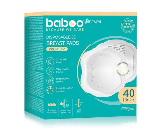 Вкладыш для бюстгальтера Baboo premium 3D 40 шт (2-115)