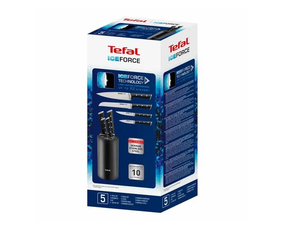 Набор ножей Tefal Ice Force,у пластиковій колоді, 4шт, нержавіюча сталь, пласт (K2325S75), изображение 6 Набор ножей Tefal Ice Force,у пластиковій колоді, 4шт, нержавіюча сталь, пласт (K2325S75), изображение 6