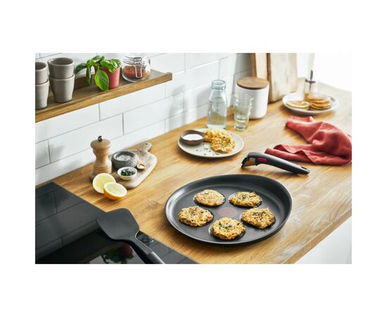 Сковорода Tefal Ingenio Unlimited, для оладків, 27см, литий алюміній (L8610074), зображення 4 Сковорода Tefal Ingenio Unlimited, для оладків, 27см, литий алюміній (L8610074), зображення 4
