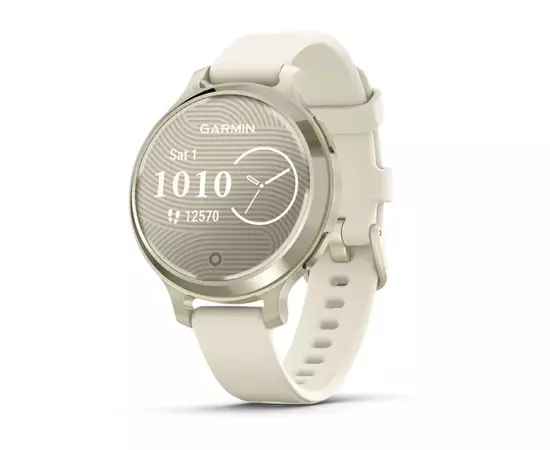 Смарт-годинник Garmin Lily 2 Active, Lunar Gold/Bone, Silicone, (010-02891-00)
