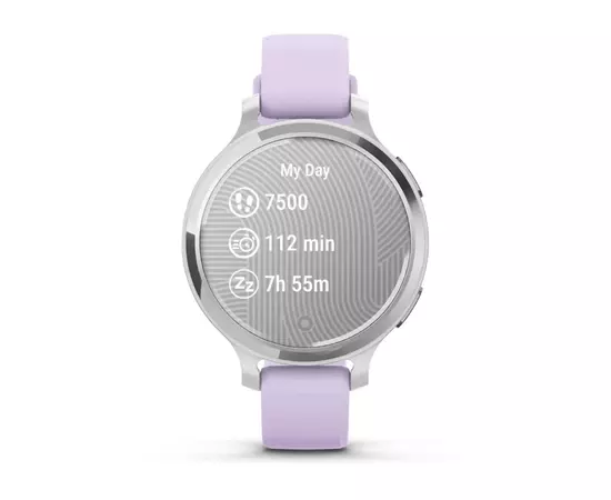 Смарт-часы Garmin Lily 2 Active, Silver/Jasmine Purple, Silicone, (010-02891-01), изображение 9 Смарт-часы Garmin Lily 2 Active, Silver/Jasmine Purple, Silicone, (010-02891-01), изображение 9