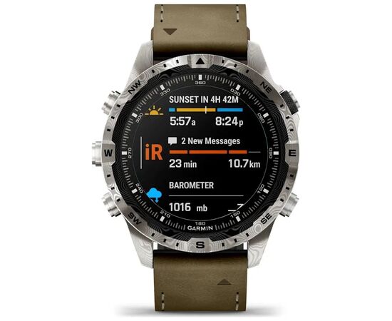 Смарт-годинник Garmin MARQ Adventurer Gen 2, Damascus, GPS (010-03393-31), зображення 8 Смарт-годинник Garmin MARQ Adventurer Gen 2, Damascus, GPS (010-03393-31), зображення 8