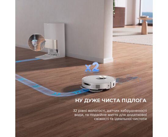 Пылесос Dreame Bot X40 Ultra White (RLX63CE-Wh), изображение 10 Пылесос Dreame Bot X40 Ultra White (RLX63CE-Wh), изображение 10
