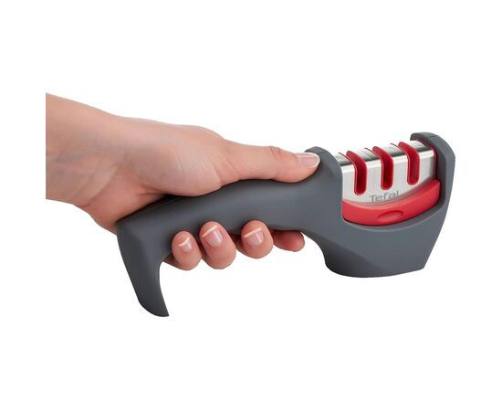 Точило для ножів Tefal Fresh Kitchen, нержавіюча сталь, пластик, сірий (K2090514), зображення 5 Точило для ножів Tefal Fresh Kitchen, нержавіюча сталь, пластик, сірий (K2090514), зображення 5