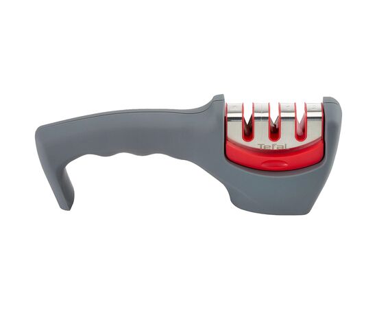 Точилка для ножей Tefal Fresh Kitchen, нержавіюча сталь, пластик, сірий (K2090514)