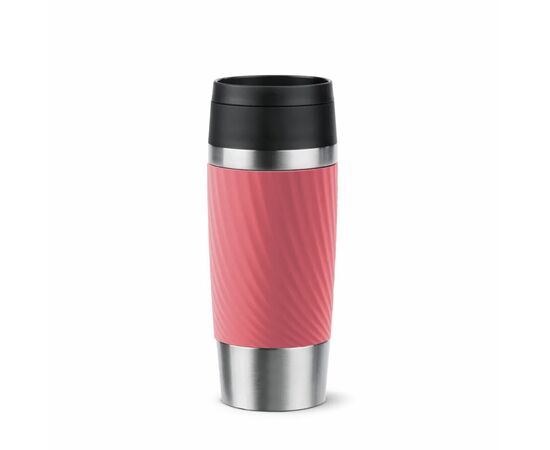 Термокружка Tefal Travel Mug Classic Twist, 360мл, нержавіюча сталь, кораловий (N2024410)