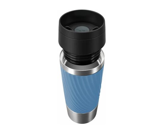 Термокружка Tefal Travel Mug Classic Twist, 360мл, нержавіюча сталь, блакитний (N2024510), изображение 3 Термокружка Tefal Travel Mug Classic Twist, 360мл, нержавіюча сталь, блакитний (N2024510), изображение 3
