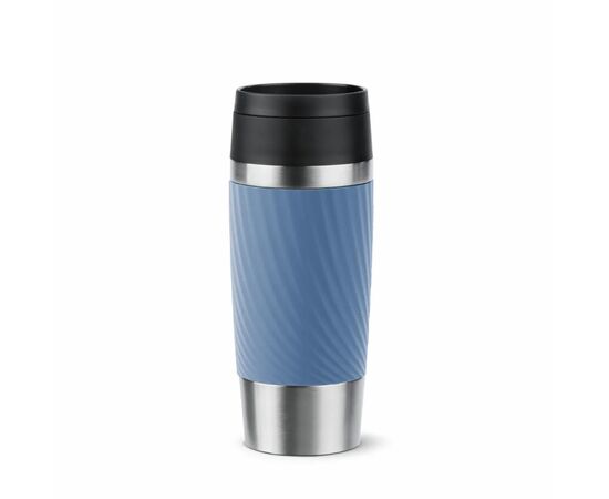 Термокружка Tefal Travel Mug Classic Twist, 360мл, нержавіюча сталь, блакитний (N2024510)