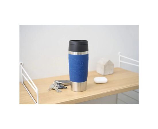 Термокружка Tefal Travel Mug Classic, 360мл, нержавіюча сталь, синій (N2020310), изображение 11 Термокружка Tefal Travel Mug Classic, 360мл, нержавіюча сталь, синій (N2020310), изображение 11