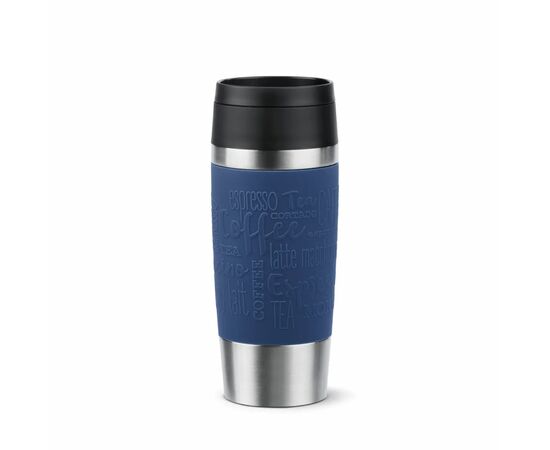 Термокружка Tefal Travel Mug Classic, 360мл, нержавіюча сталь, синій (N2020310)