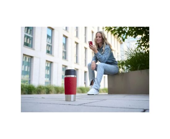 Термокружка Tefal Travel Mug Classic, 360мл, нержавіюча сталь, червоний (N2020410), изображение 11 Термокружка Tefal Travel Mug Classic, 360мл, нержавіюча сталь, червоний (N2020410), изображение 11