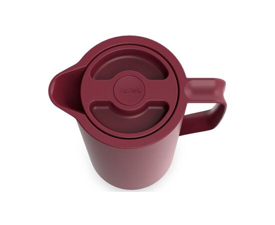 Термос Tefal Motiva, 1л, пластик, скло, бордовий (N4170210), изображение 2 Термос Tefal Motiva, 1л, пластик, скло, бордовий (N4170210), изображение 2