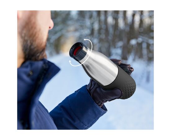 Термос Tefal Bludrop soft touch, 500мл, нержавіюча сталь, графітовий (N3110510), изображение 8 Термос Tefal Bludrop soft touch, 500мл, нержавіюча сталь, графітовий (N3110510), изображение 8