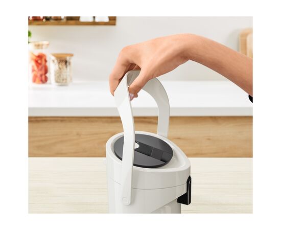 Термос Tefal Ponza Pump, 1.9л, пластик, скло, білий (K3140214), изображение 8 Термос Tefal Ponza Pump, 1.9л, пластик, скло, білий (K3140214), изображение 8