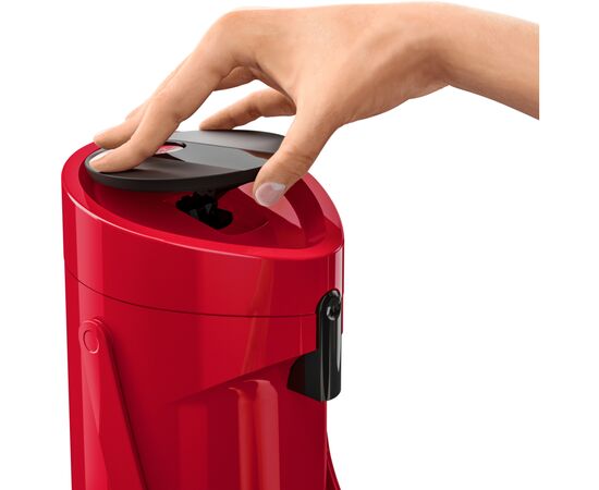 Термос Tefal Ponza Pump, 1.9л, пластик, скло, червоний (K3140314), изображение 3 Термос Tefal Ponza Pump, 1.9л, пластик, скло, червоний (K3140314), изображение 3