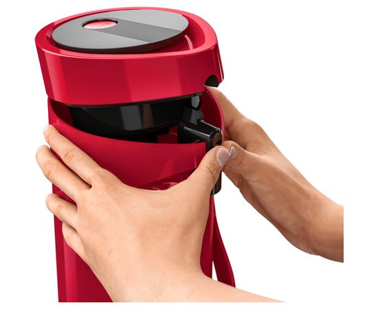 Термос Tefal Ponza Pump, 1.9л, пластик, скло, червоний (K3140314), изображение 4 Термос Tefal Ponza Pump, 1.9л, пластик, скло, червоний (K3140314), изображение 4