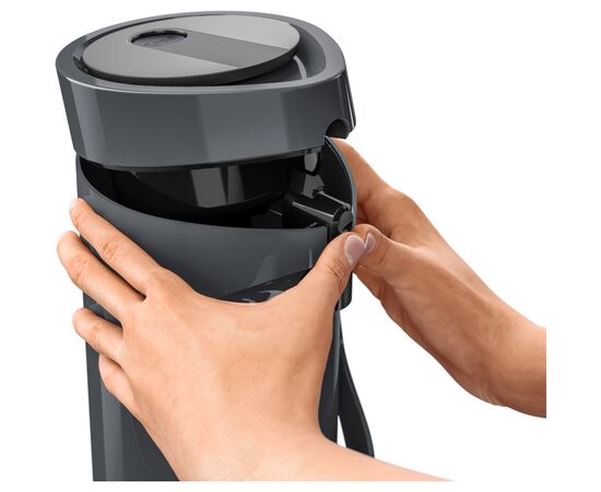 Термос Tefal Ponza Pump, 1.9л, пластик, скло, чорний (K3140114), изображение 4 Термос Tefal Ponza Pump, 1.9л, пластик, скло, чорний (K3140114), изображение 4