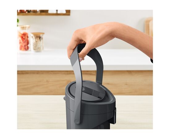 Термос Tefal Ponza Pump, 1.9л, пластик, скло, чорний (K3140114), изображение 8 Термос Tefal Ponza Pump, 1.9л, пластик, скло, чорний (K3140114), изображение 8