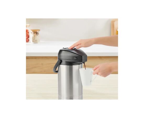 Термос Tefal President, 3.0л, нержавіюча сталь, пластик (K3150114), изображение 10 Термос Tefal President, 3.0л, нержавіюча сталь, пластик (K3150114), изображение 10