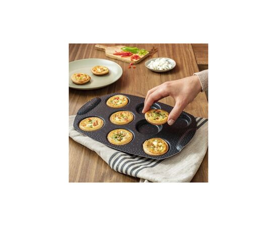 Форма для випікання Tefal PerfectBake, 8 форм, круглий, 21х29см, алюміній, коричневий (J5734902), зображення 3