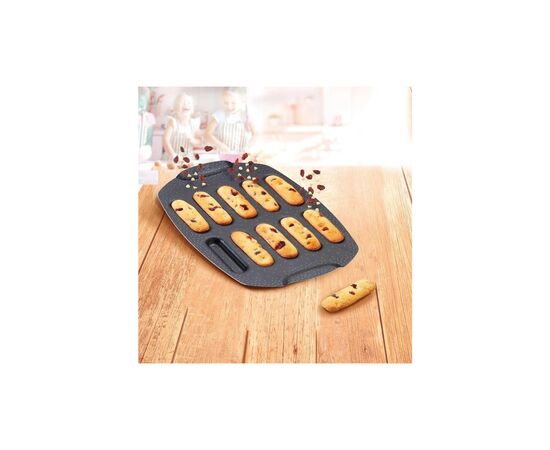 Форма для выпечки Tefal PerfectBake, 10 форм, прямокутний 21х29см, алюміній, коричневий (J5734302), изображение 2 Форма для выпечки Tefal PerfectBake, 10 форм, прямокутний 21х29см, алюміній, коричневий (J5734302), изображение 2