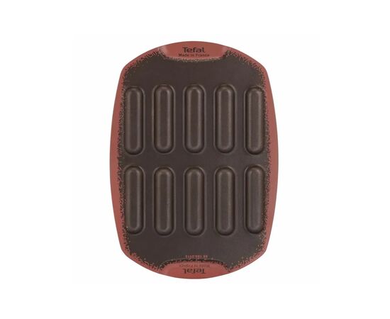 Форма для выпечки Tefal PerfectBake, 10 форм, прямокутний 21х29см, алюміній, коричневий (J5734302), изображение 6 Форма для выпечки Tefal PerfectBake, 10 форм, прямокутний 21х29см, алюміній, коричневий (J5734302), изображение 6
