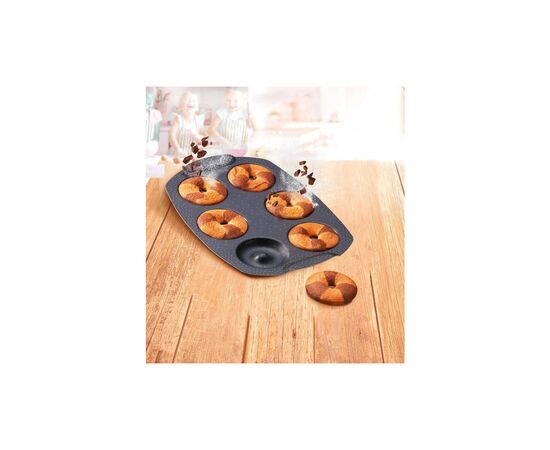 Форма для випікання Tefal PerfectBake, 6 форм, квадратний, 21х29см, алюміній, коричневий (J5734602), зображення 2 Форма для випікання Tefal PerfectBake, 6 форм, квадратний, 21х29см, алюміній, коричневий (J5734602), зображення 2