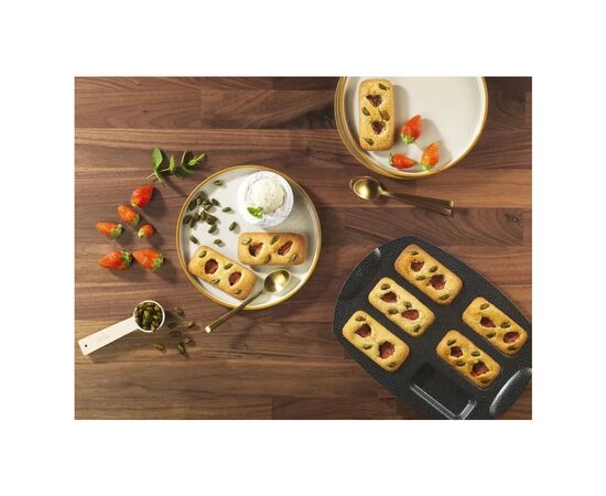 Форма для выпечки Tefal PerfectBake, 6 форм, прямокутний, 21х29см, алюміній, коричневий (J5734402), изображение 3 Форма для выпечки Tefal PerfectBake, 6 форм, прямокутний, 21х29см, алюміній, коричневий (J5734402), изображение 3