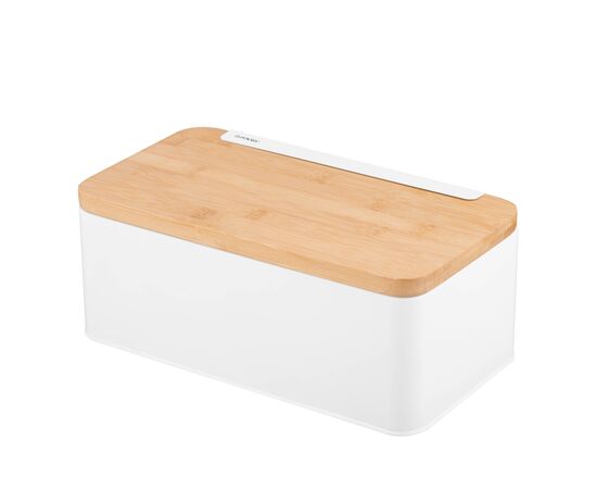 Хлебница Ardesto Midori 33х13х18см, метал, бамбук, білий (AR0914WB), изображение 4 Хлебница Ardesto Midori 33х13х18см, метал, бамбук, білий (AR0914WB), изображение 4