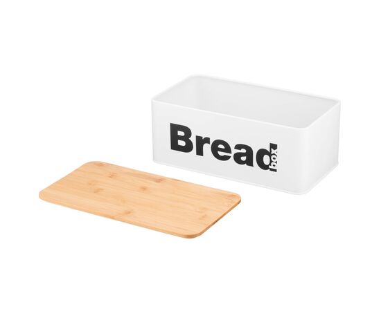 Хлебница Ardesto Midori 33х18х13см, метал, бамбук, білий (AR0912WB), изображение 8 Хлебница Ardesto Midori 33х18х13см, метал, бамбук, білий (AR0912WB), изображение 8