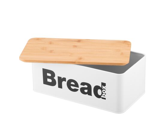 Хлебница Ardesto Midori 33х18х13см, метал, бамбук, білий (AR0912WB), изображение 9 Хлебница Ardesto Midori 33х18х13см, метал, бамбук, білий (AR0912WB), изображение 9
