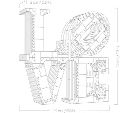 Конструктор LEGO ART LOVE (31214), изображение 5 Конструктор LEGO ART LOVE (31214), изображение 5